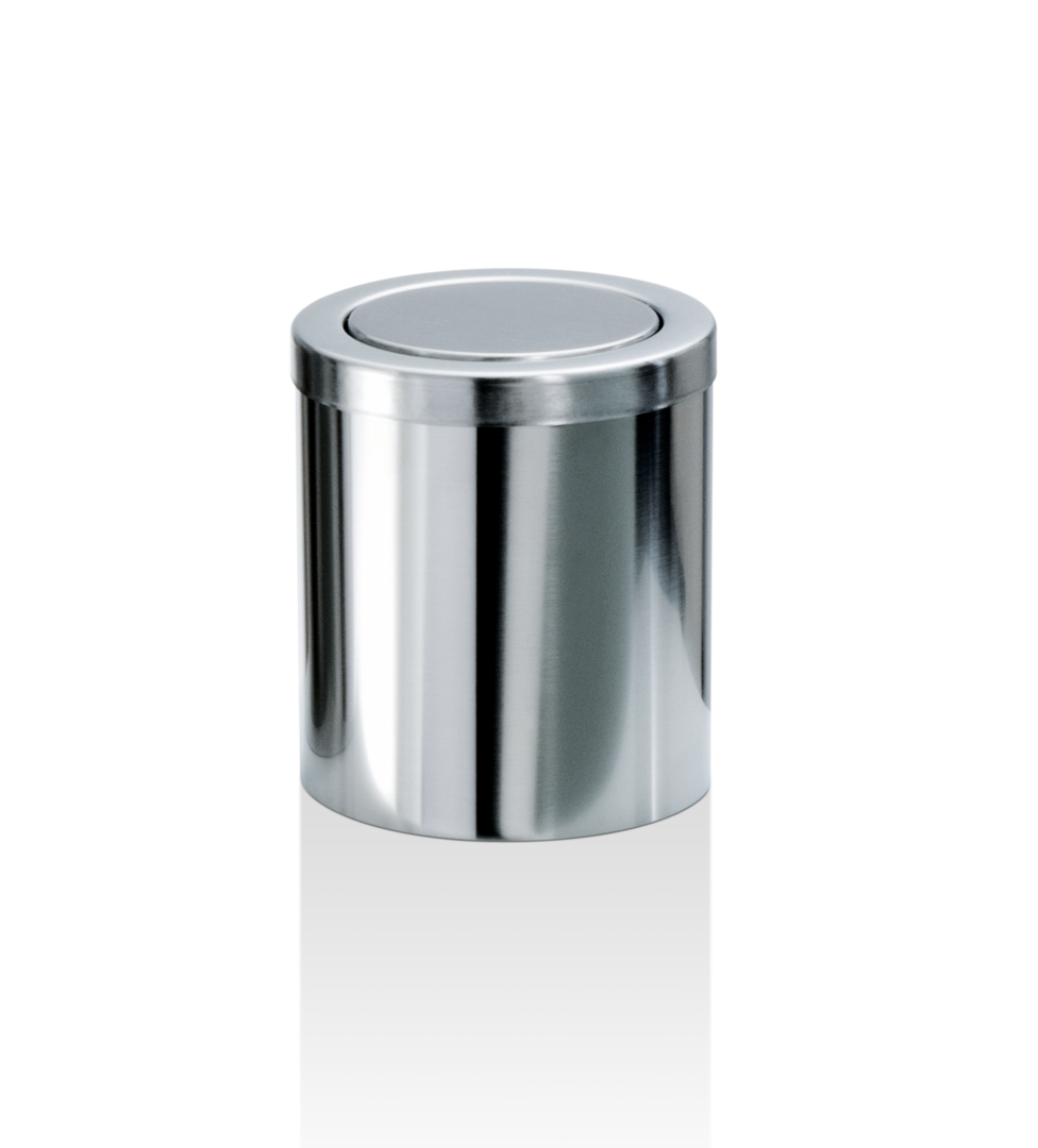 DW DW 1240 Paper bin with revolving cover - Polished Stainless Steel