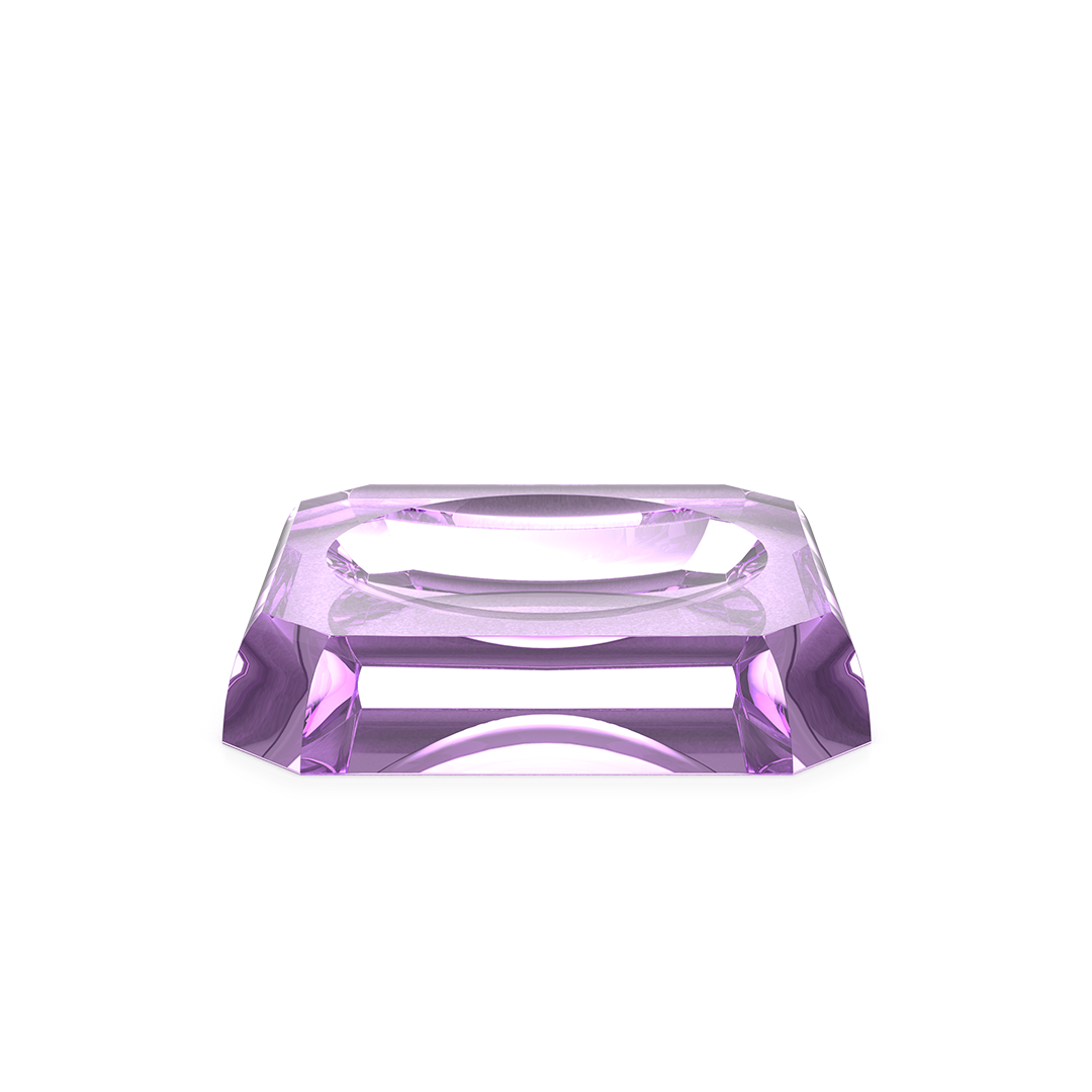 DW KR STS KRISTALL Soap dish - Violet