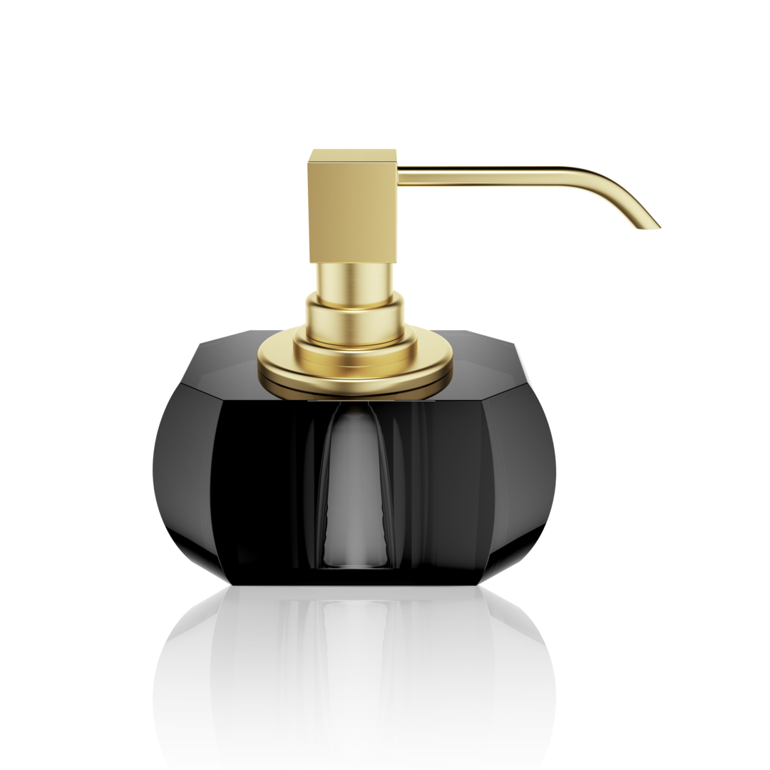 DW KR SSP KRISTALL Soap dispenser - Anthracite / Gold Matte 24 Carat