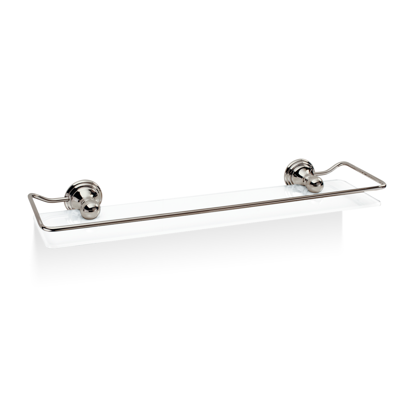 DW CL GLA R CLASSIC Shelf with reling - Polished Nickel