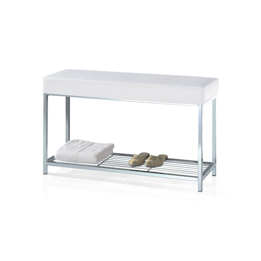 DW DW 67 Bench with shelf Chrome / White