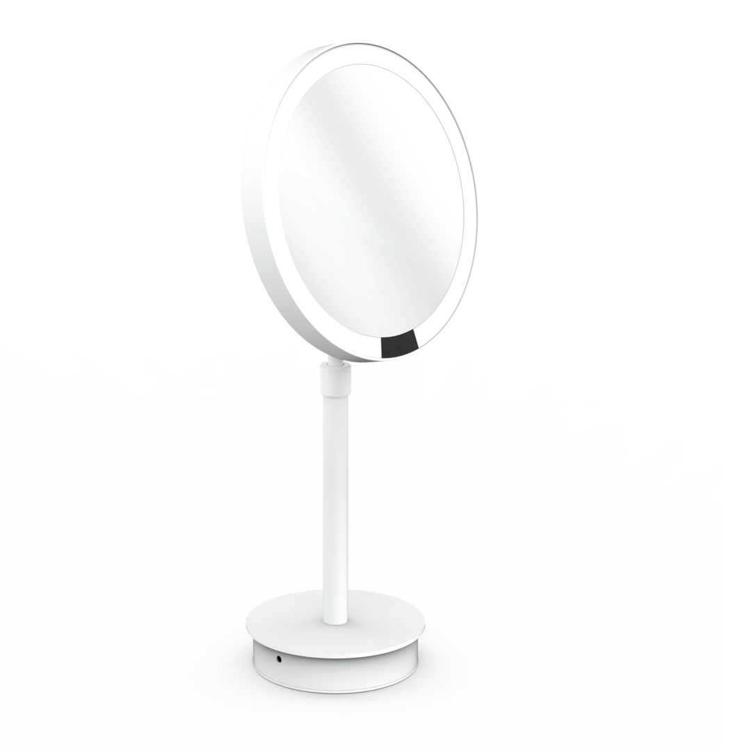 DW JUST LOOK PLUS SR 5X LED Cosmetic mirror FS - White Matte - Rechargeable (125050)