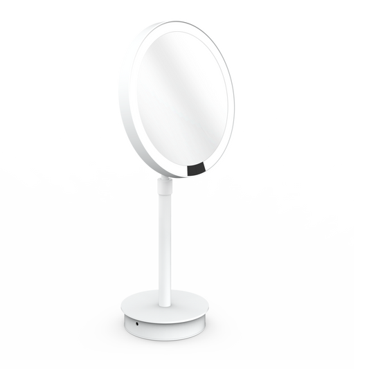 DW JUST LOOK PLUS SR 5X LED Cosmetic mirror FS - White Matte - Rechargeable (125050)