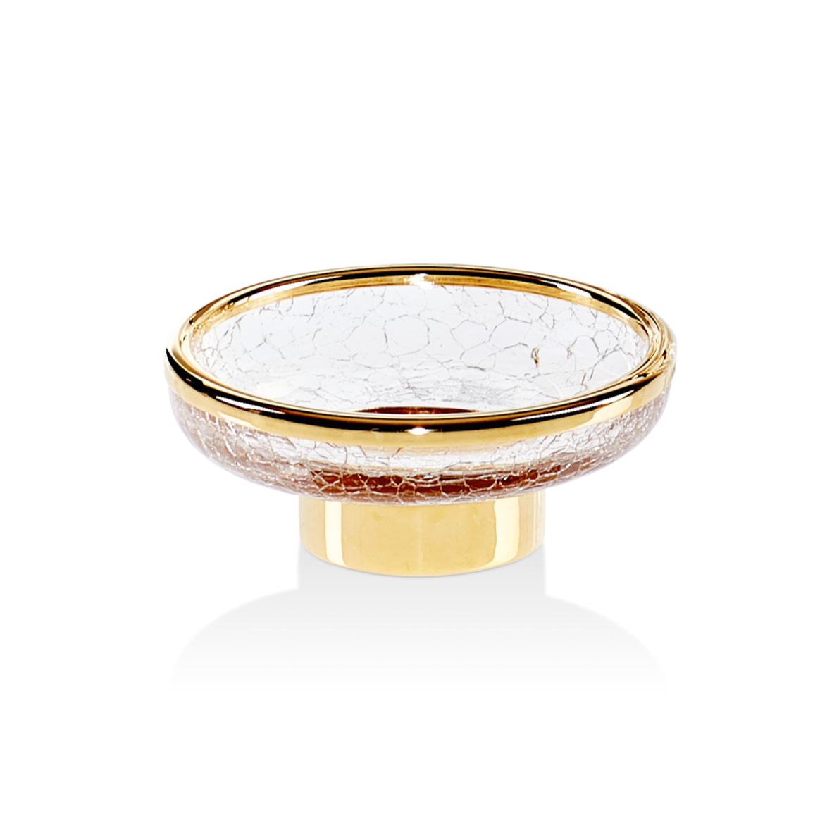 DW CR STS CRACK Soap dish - Gold 24 Carat