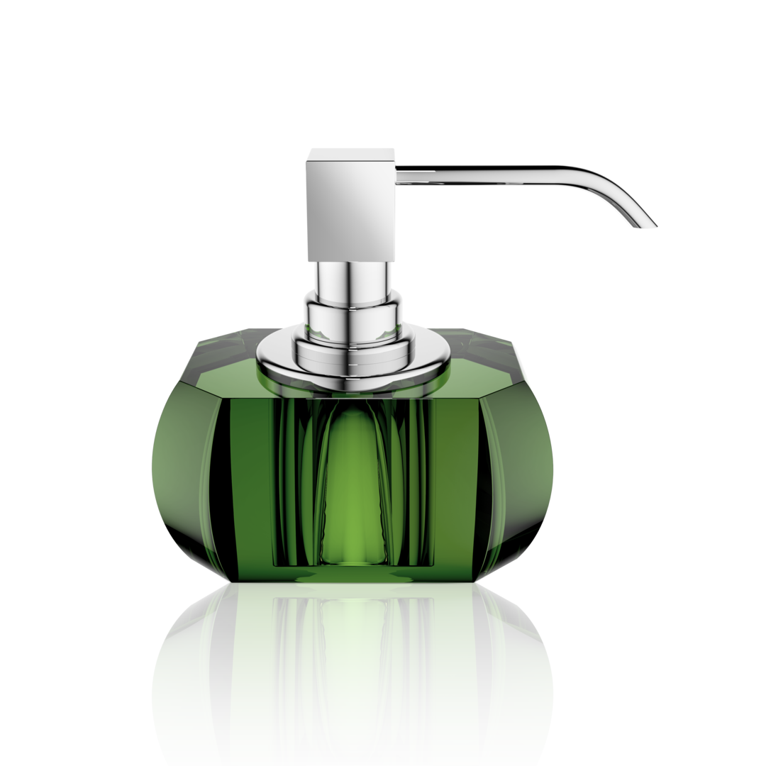 DW KR SSP KRISTALL Soap dispenser - English green / Chrome