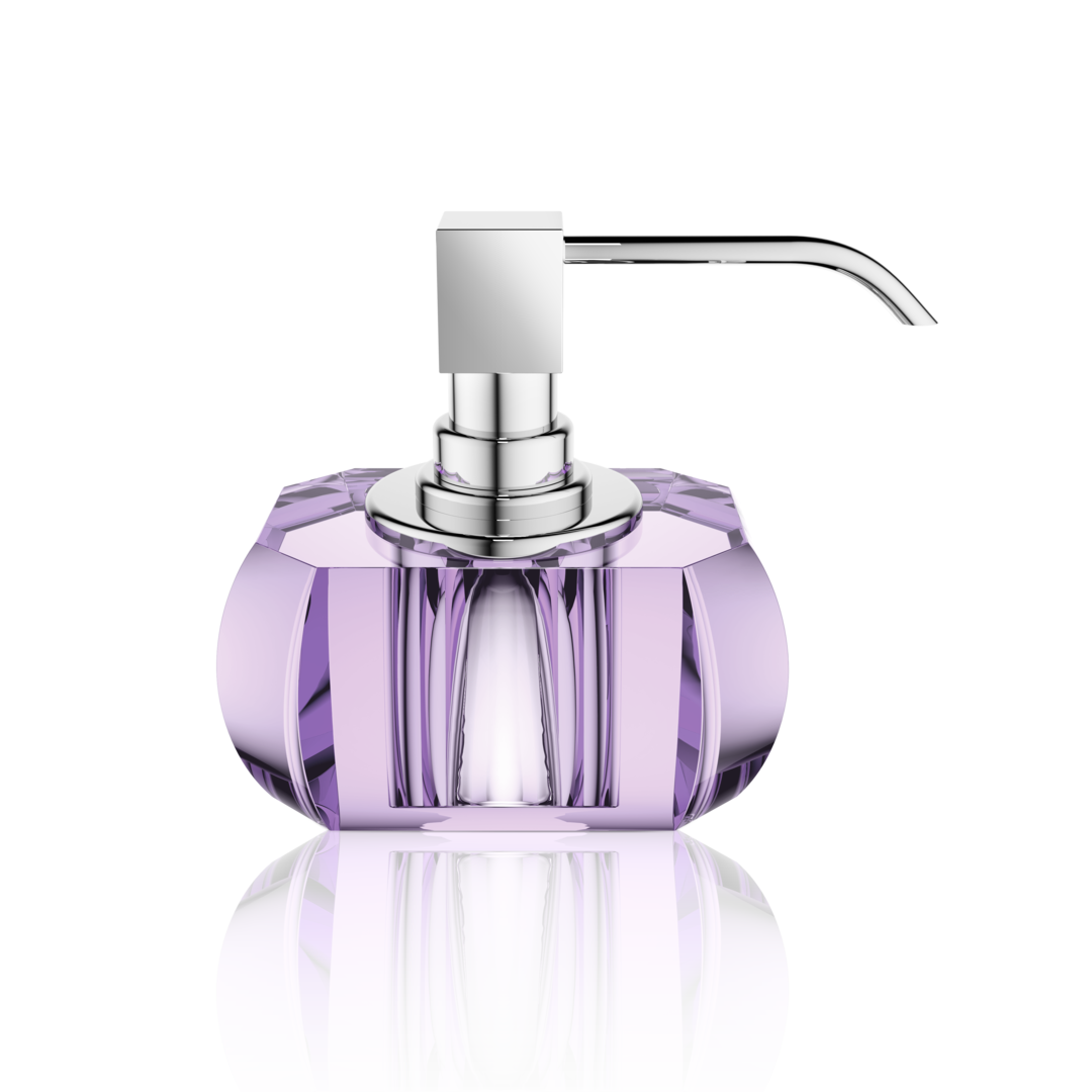 DW KR SSP KRISTALL Soap dispenser - Violet / Chrome