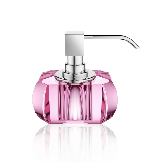 DW KR SSP KRISTALL Soap dispenser - Pink / Chrome