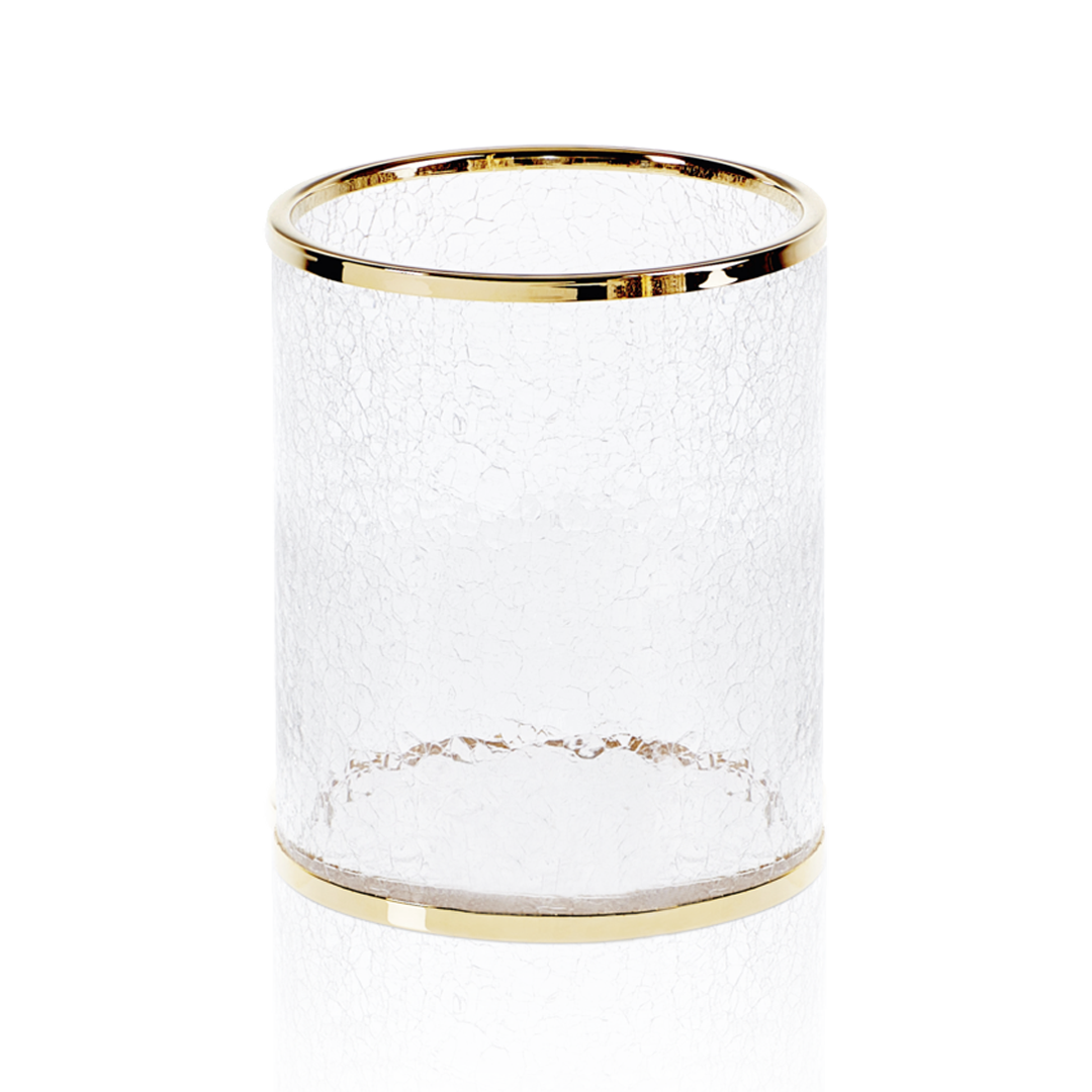 DW CR AB CRACK Waste bin - Gold 24 Carat