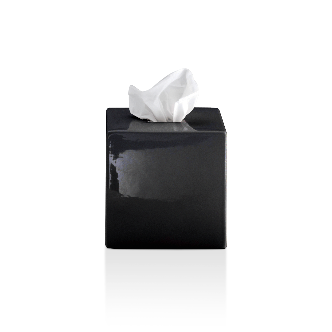 DW KB 89 Tissue box square - Porcelain Black