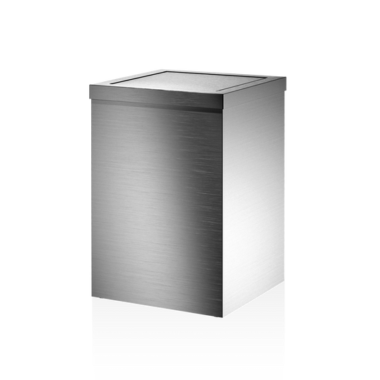 DW DW 113 Paper bin with revolving cover stainless steel Matte