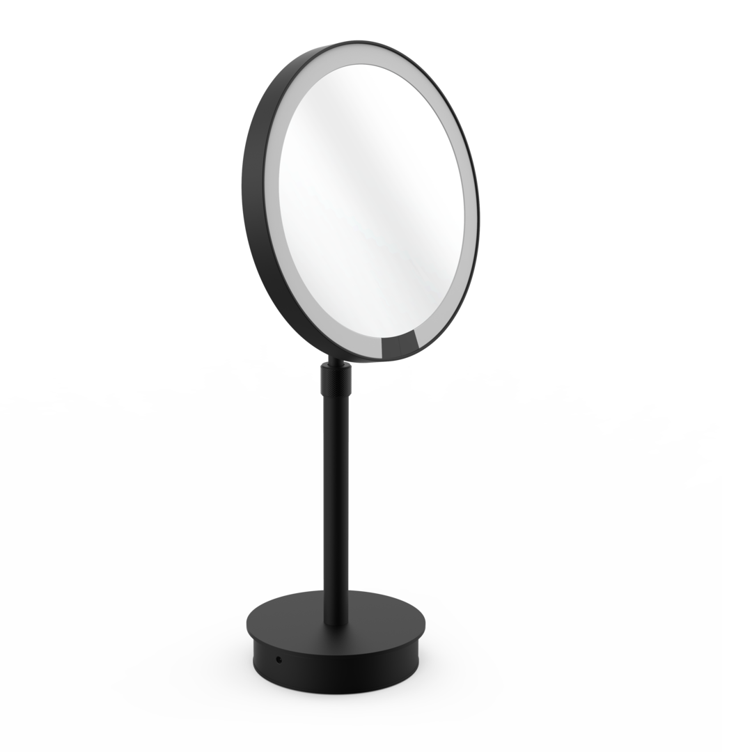 DW JUST LOOK PLUS SR 5X LED Cosmetic mirror FS - Black Matte - Rechargeable (125060)