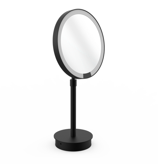 DW JUST LOOK PLUS SR 5X LED Cosmetic mirror FS - Black Matte - Rechargeable (125060)