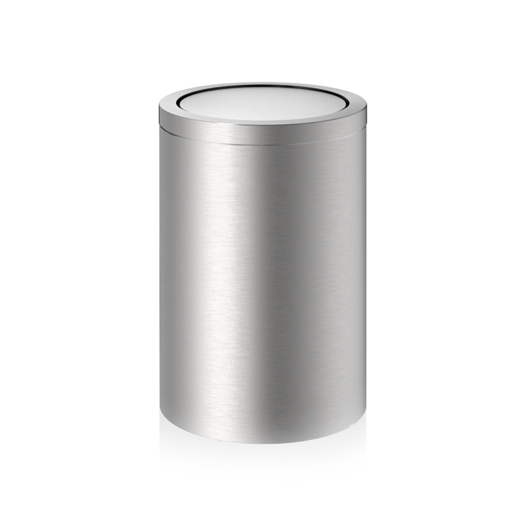 DW DW 124 Paper bin with revolving cover stainless steel Matte