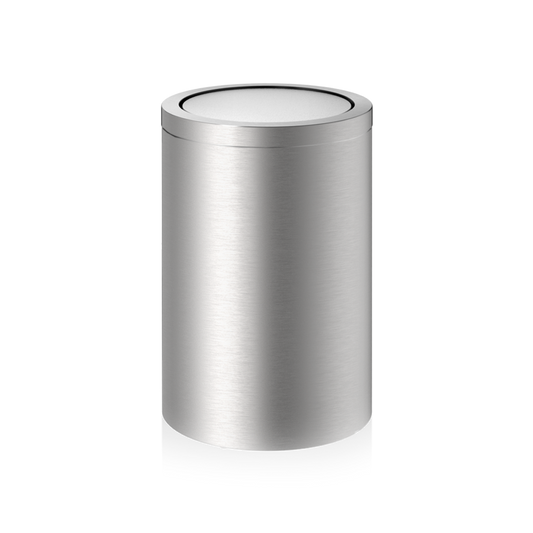 DW DW 124 Paper bin with revolving cover stainless steel Matte