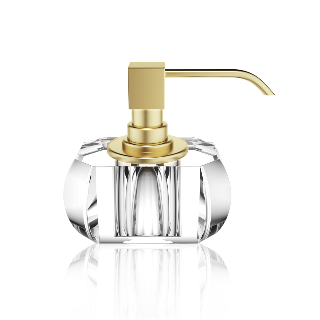 DW KR SSP KRISTALL Soap dispenser - Crystal clear / Gold Matte 24 Carat