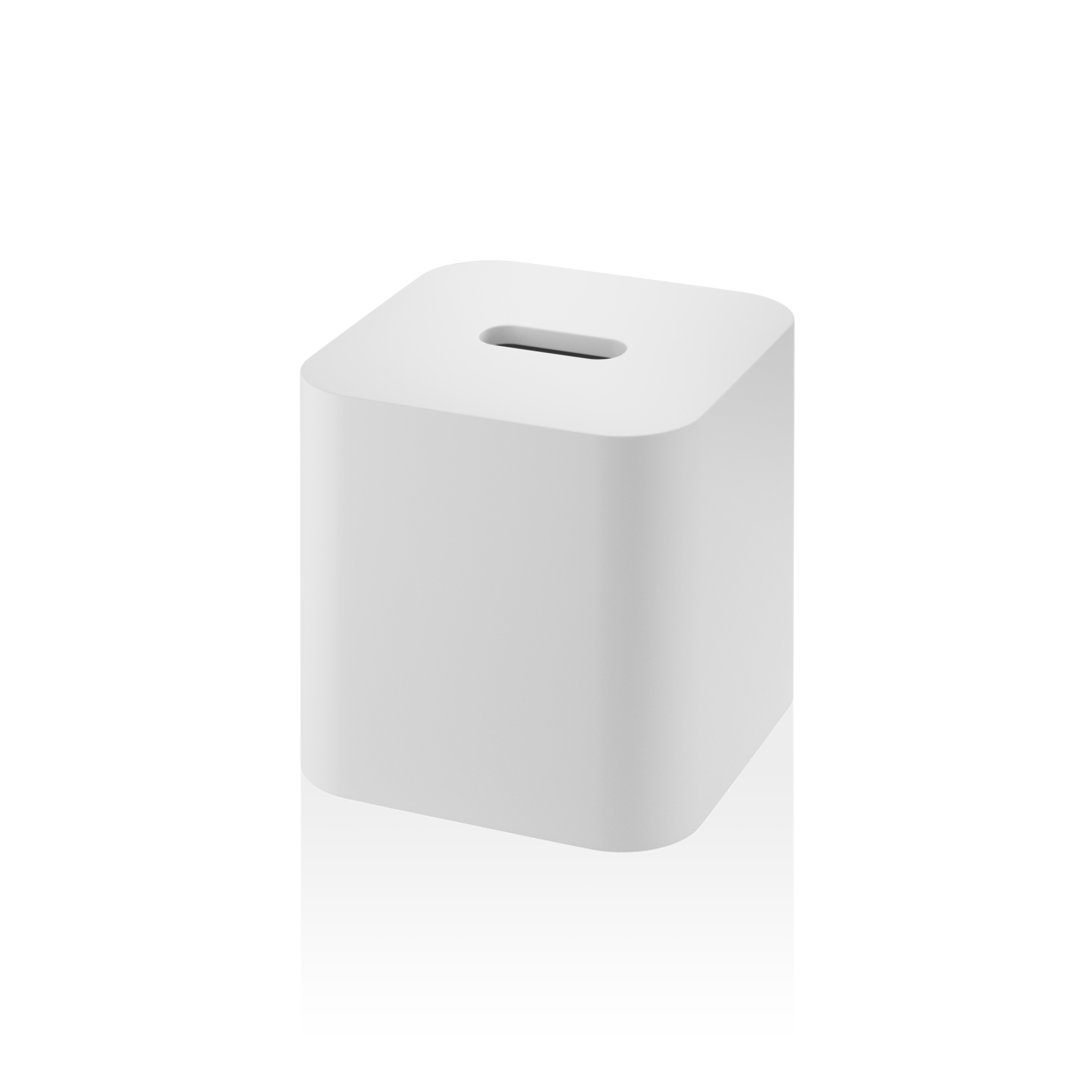 DW STONE KBQ Tissue box square - White Matte