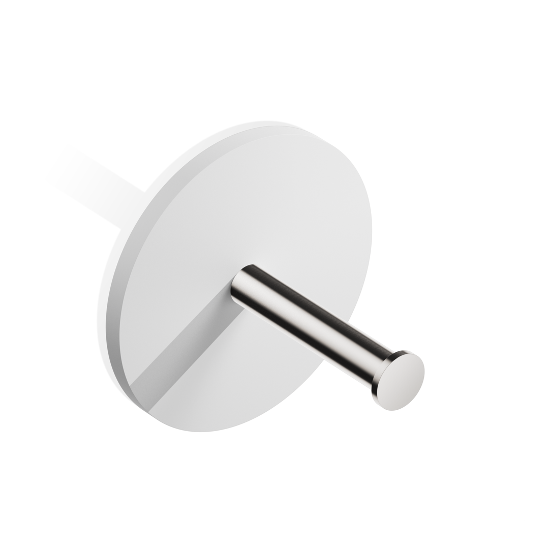 DW STONE TPH1 Toilet paper holder - White Matte / stainless steel Matte