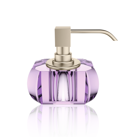 DW KR SSP KRISTALL Soap dispenser - Violet / Satin Nickel