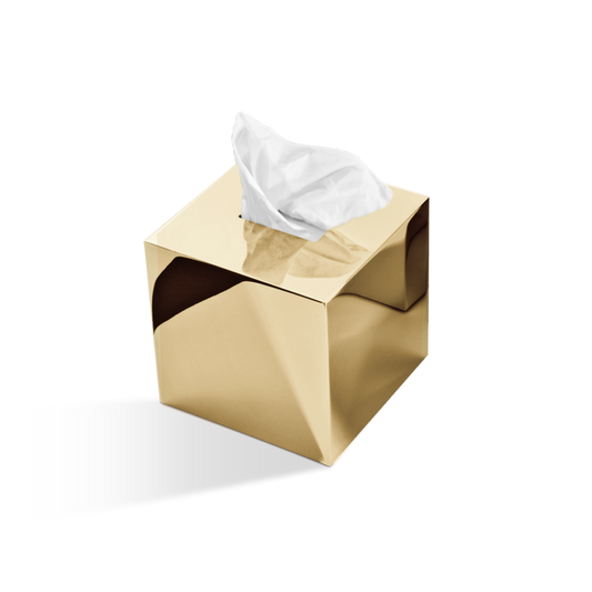 DW KB 83 Tissue box square - Gold 24 Carat quadratisch