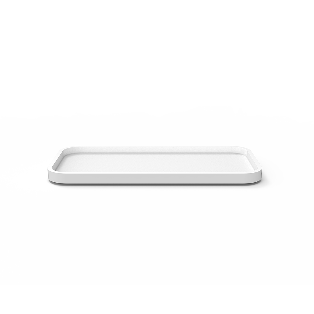 DW STONE TAB L Tray - White Matte