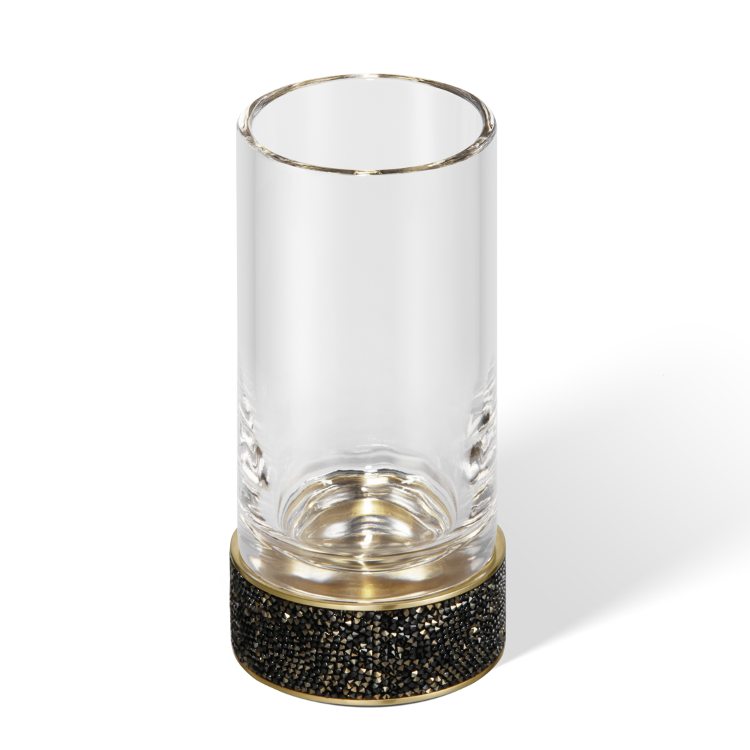 DW ROCKS SMG Tumbler - Gold 24 Carat with tumbler made of KRISTALL - clear