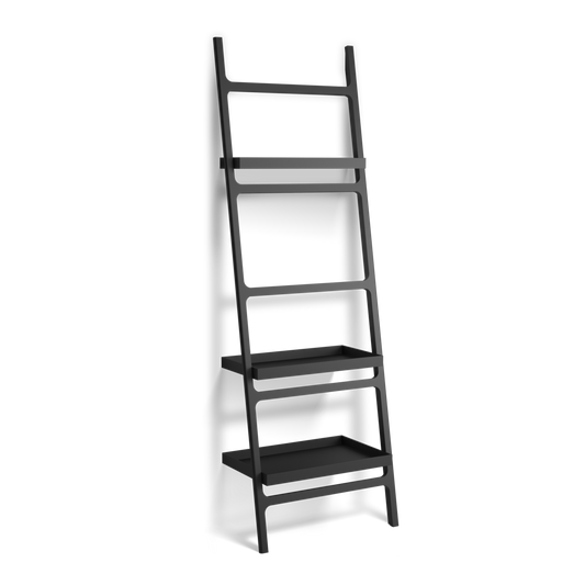 DW STONE HTLA Towel ladder - Black Matte with 3 shelves