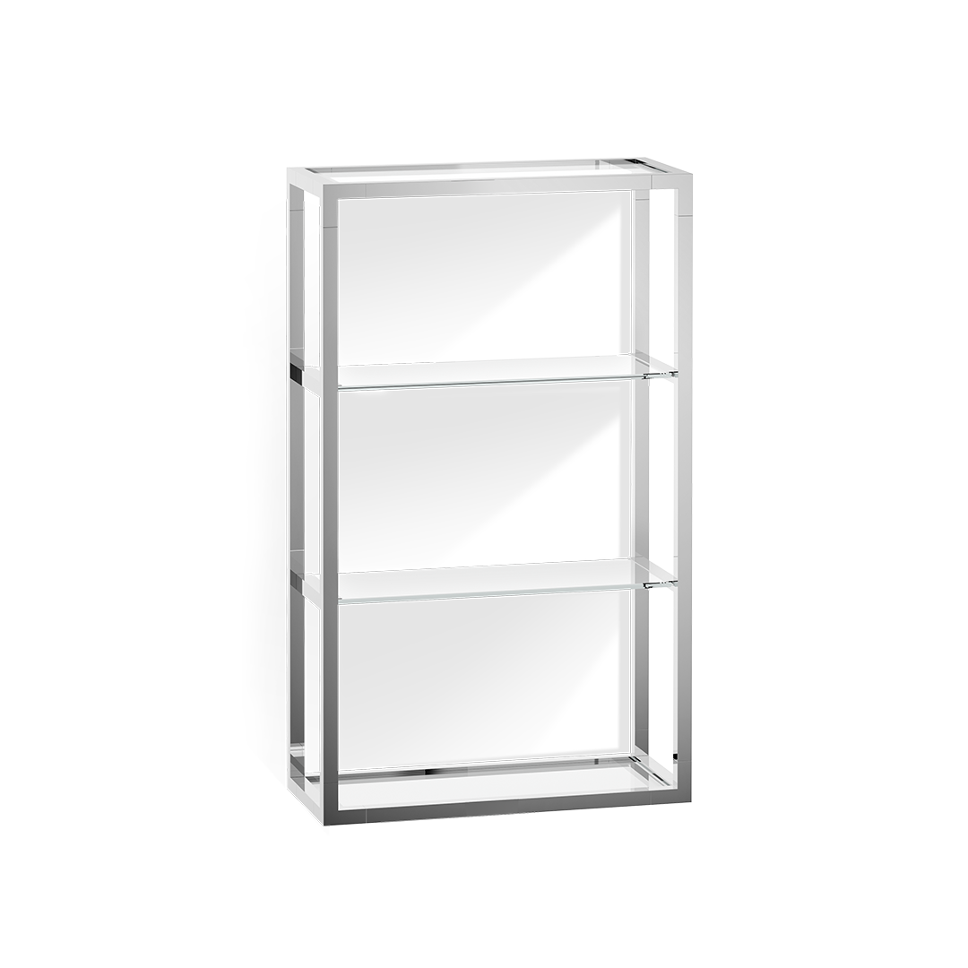 DW ET 6 Glass rack - Chrome / glass clear