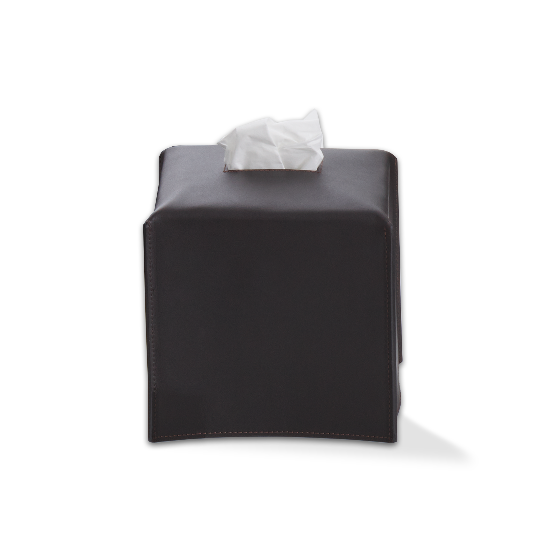 DW NAPPA KBQ Tissue box - NAPPA Genuine Leather Black-brown