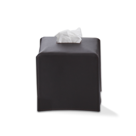 DW NAPPA KBQ Tissue box - NAPPA Genuine Leather Black-brown