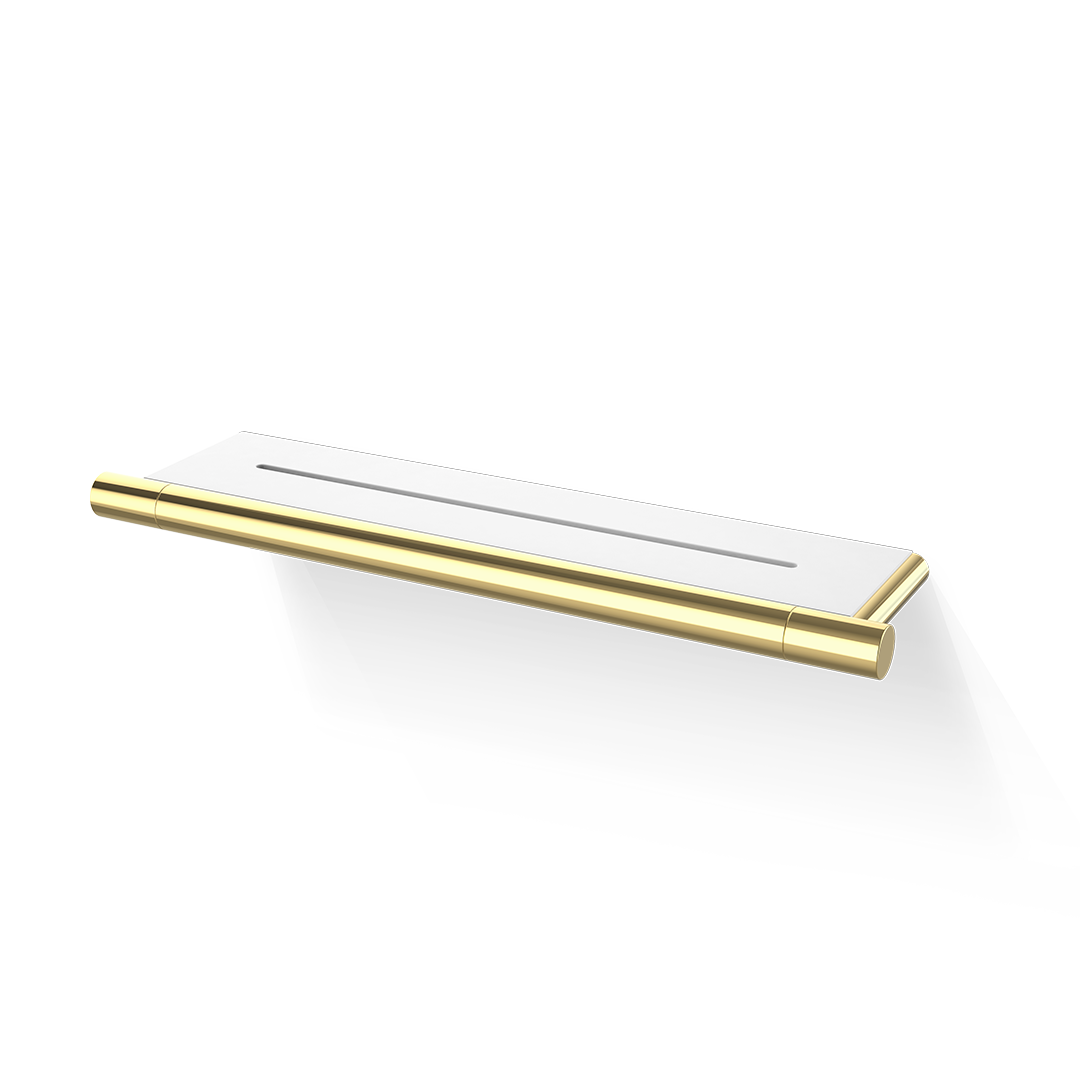 DW BAR DA shower tray - Gold 24 Carat, Shelf White