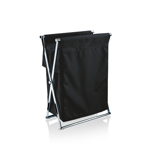 DW CROSS WBS Laundry basket - Chrome / Black